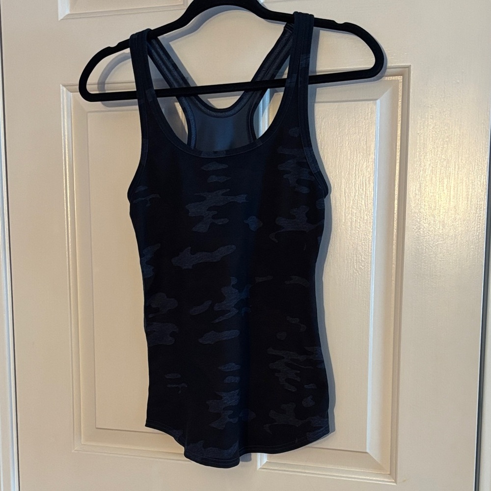 Navy Blue Camouflage Lululemon Tank Top